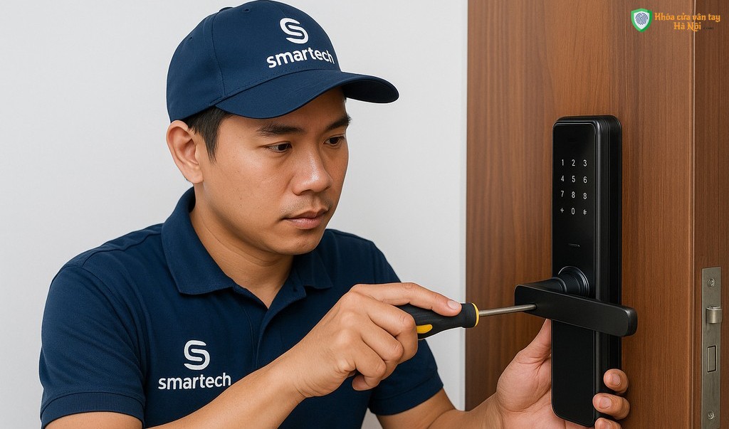 Sua chua Khoa cua dien tu, Khoa cua van tay tai Ha Noi